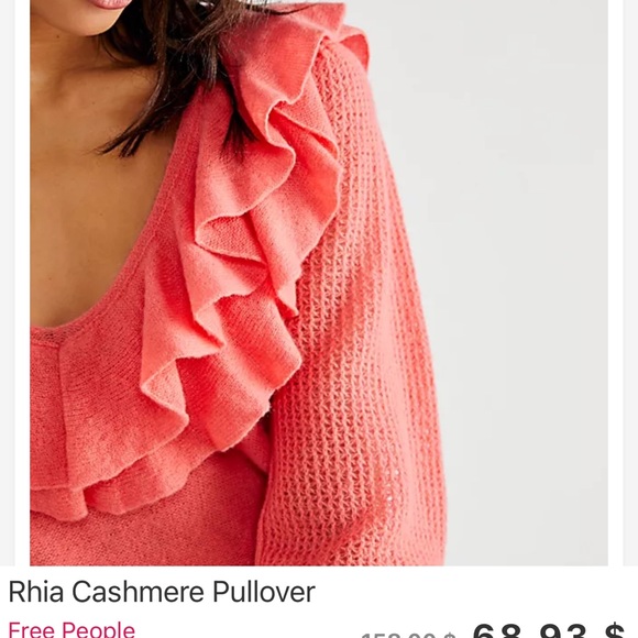 Free People Rhia ruffle cashmere pullover - Picture 4 of 5